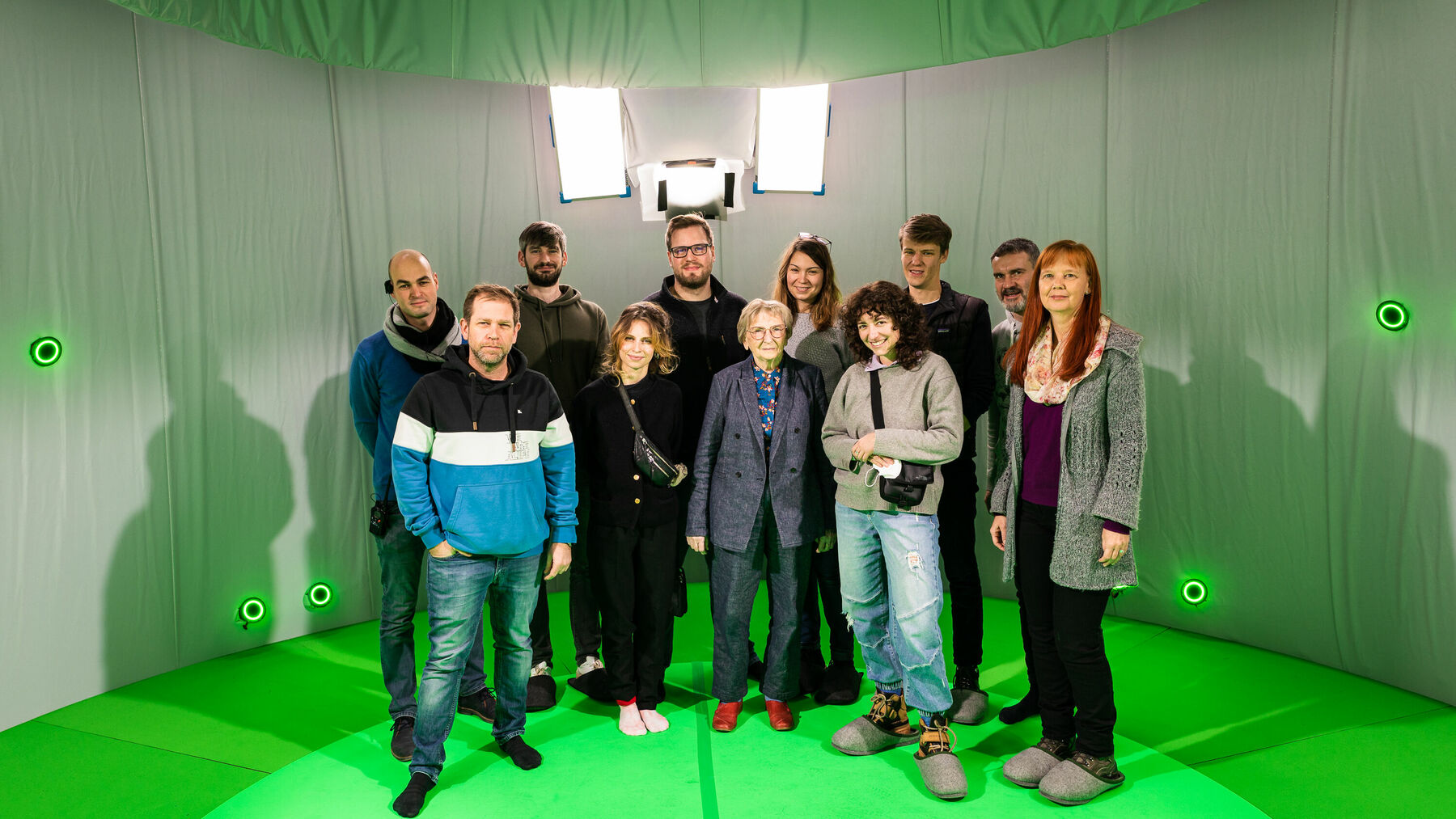 Das Filmuni-Team und Alodia Witaszek Fotos - (c) Filmuniversität I Photo by Jakob Grasböck